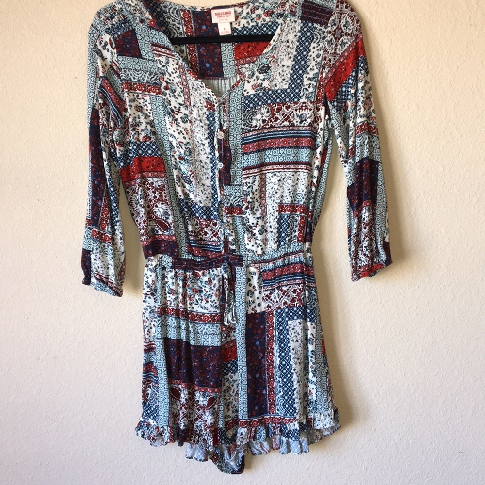 Patterned Target Romper